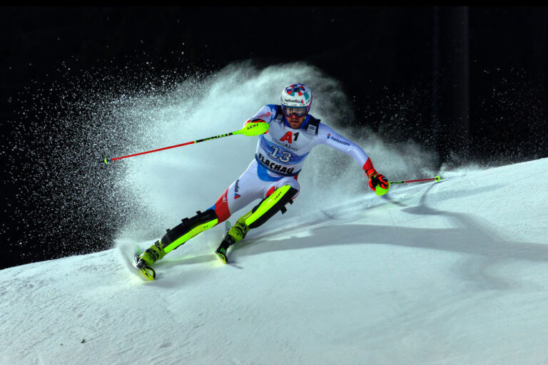 Nachtslalom Flachau . Josef Pult . Schwanenstadt